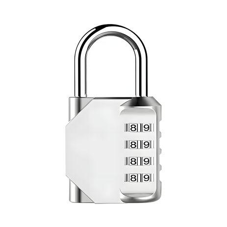 Міні-замок кодовий CL001MS, 4 цифри, метал, silver