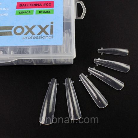Верхні форми Oxxi Professional Easy Extension Nail Forms 02 Ballerina / 120 шт