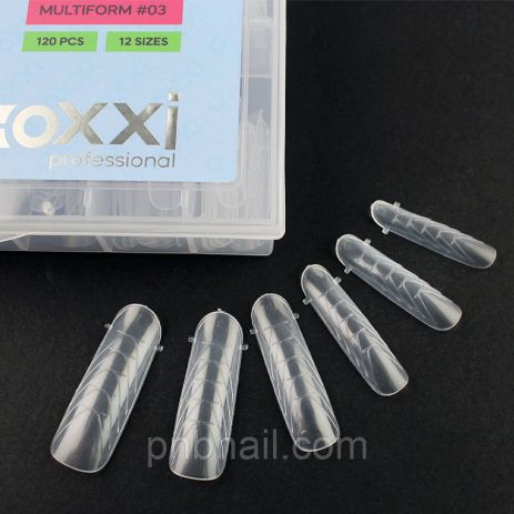 Верхні форми Oxxi Professional Easy Extension Nail Forms 03 Multiform / 120 шт