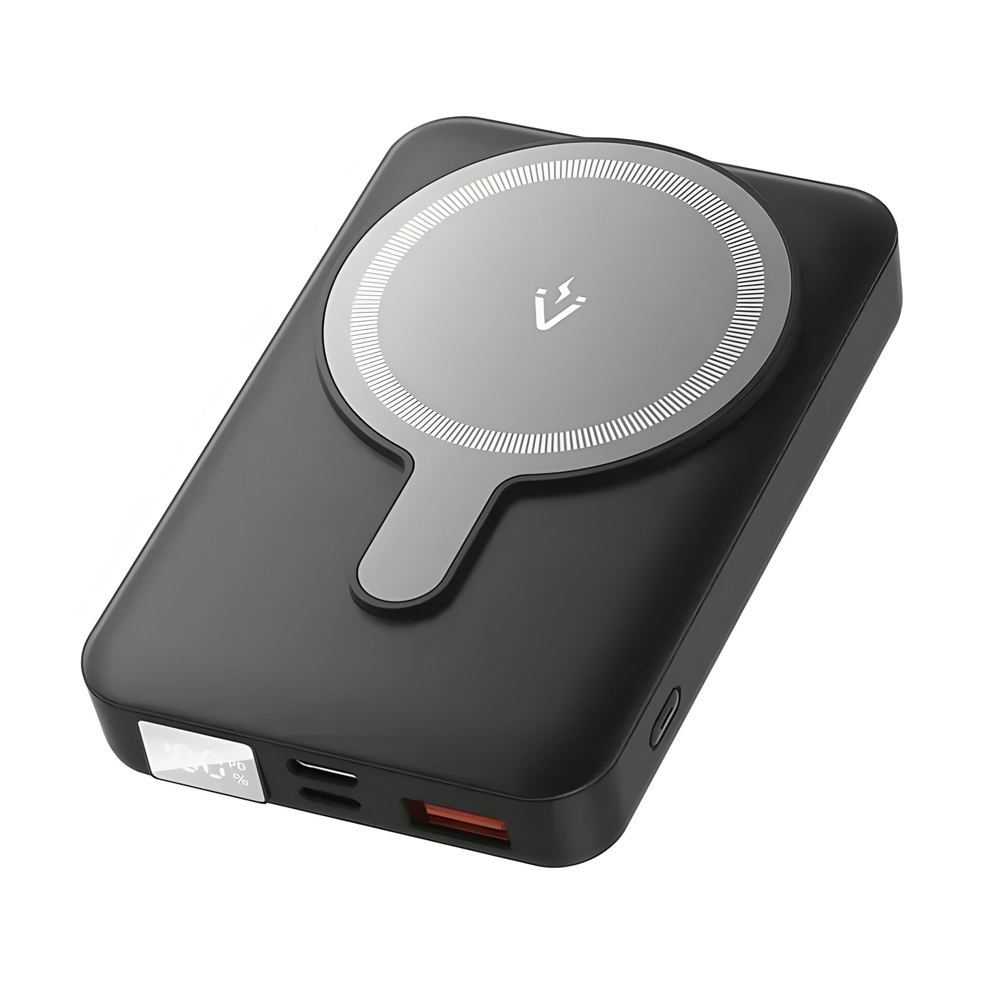 Повербанк Vention, 10000mAh, Magnetic Wireless, Type-C, Lightning, USB-A, 22.5W, LED Display, Black (FHTB0) Повербанк Vention, 10000mAh, Magnetic Wireless, Type-C, Lightning, USB-A, 22.5W, LED Display, Black (FHTB0)