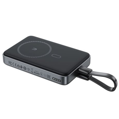 Повербанк ACEFAST M10-10000 PD30W magnetic wireless charging power bank with cable Black Повербанк ACEFAST M10-10000 PD30W magnetic wireless charging power bank with cable Black