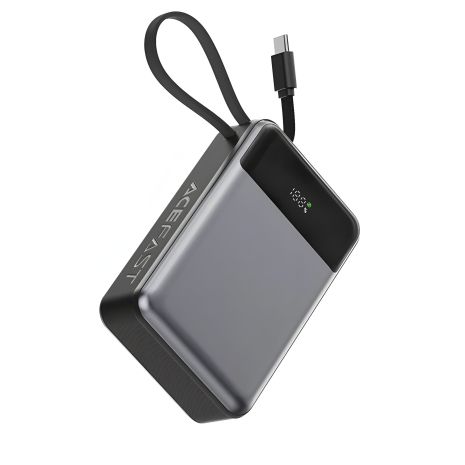 Повербанк ACEFAST M21 PD65W Power Bank with Cable 20000mAh Black Повербанк ACEFAST M21 PD65W Power Bank with Cable 20000mAh Black