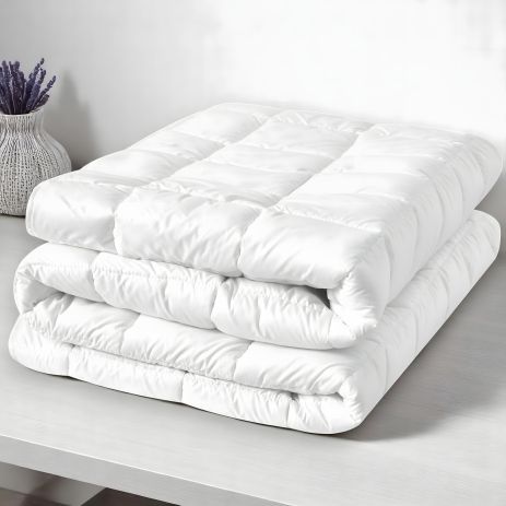 Наматрацник з натяжним бортом по периметру SleepDream IDEIA 90х200х35 см гіпоалергенний супер щільний білий (8-35928)