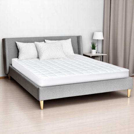 Наматрасник с натяжным бортом по периметру SleepDream IDEIA 160х200х35 см гипоаллергенный супер плотный белый (8-35931)