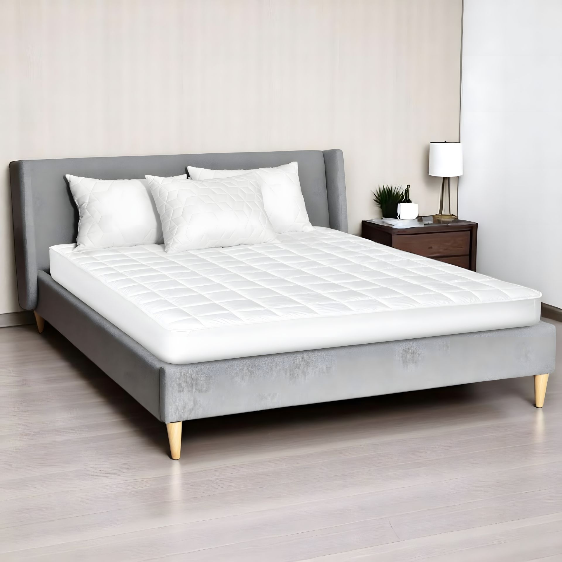 Гіпоалергенний наматрацник SleepDream IDEIA 180х200х35 см білий (8-35932) Гіпоалергенний наматрацник SleepDream IDEIA 180х200х35 см білий (8-35932)