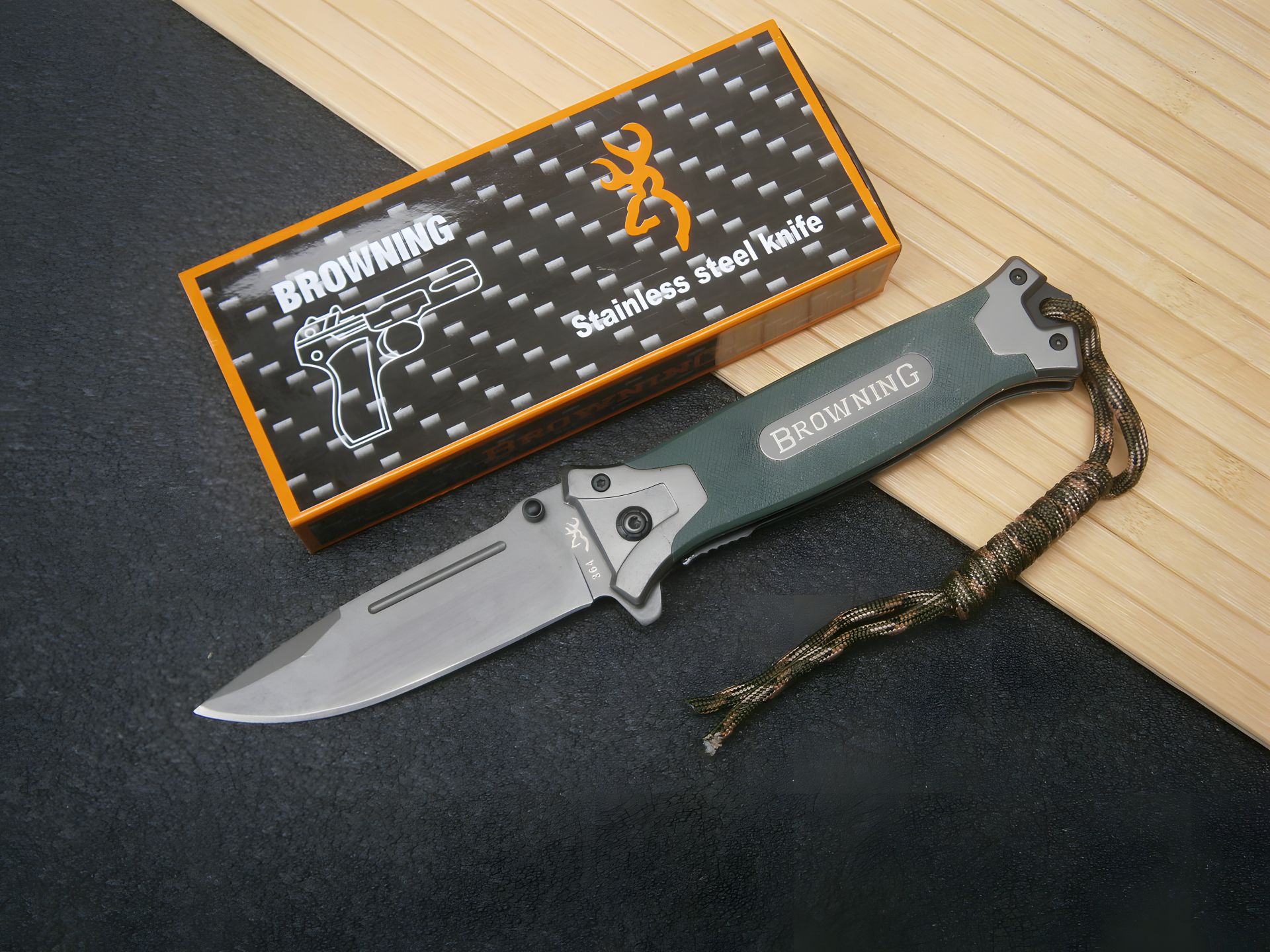 Складаний кишеньковий ніж Browning АК 63 G10 Liner-Lock Аssist оливковий 22 см Складаний кишеньковий ніж Browning АК 63 G10 Liner-Lock Аssist оливковий 22 см