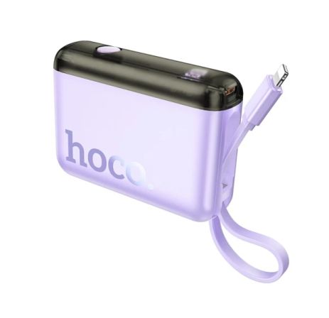 Повербанк HOCO J139 Hero, 22.5W, PD20W, 10000mAh fully compatible (iP), Purple Повербанк HOCO J139 Hero, 22.5W, PD20W, 10000mAh fully compatible (iP), Purple