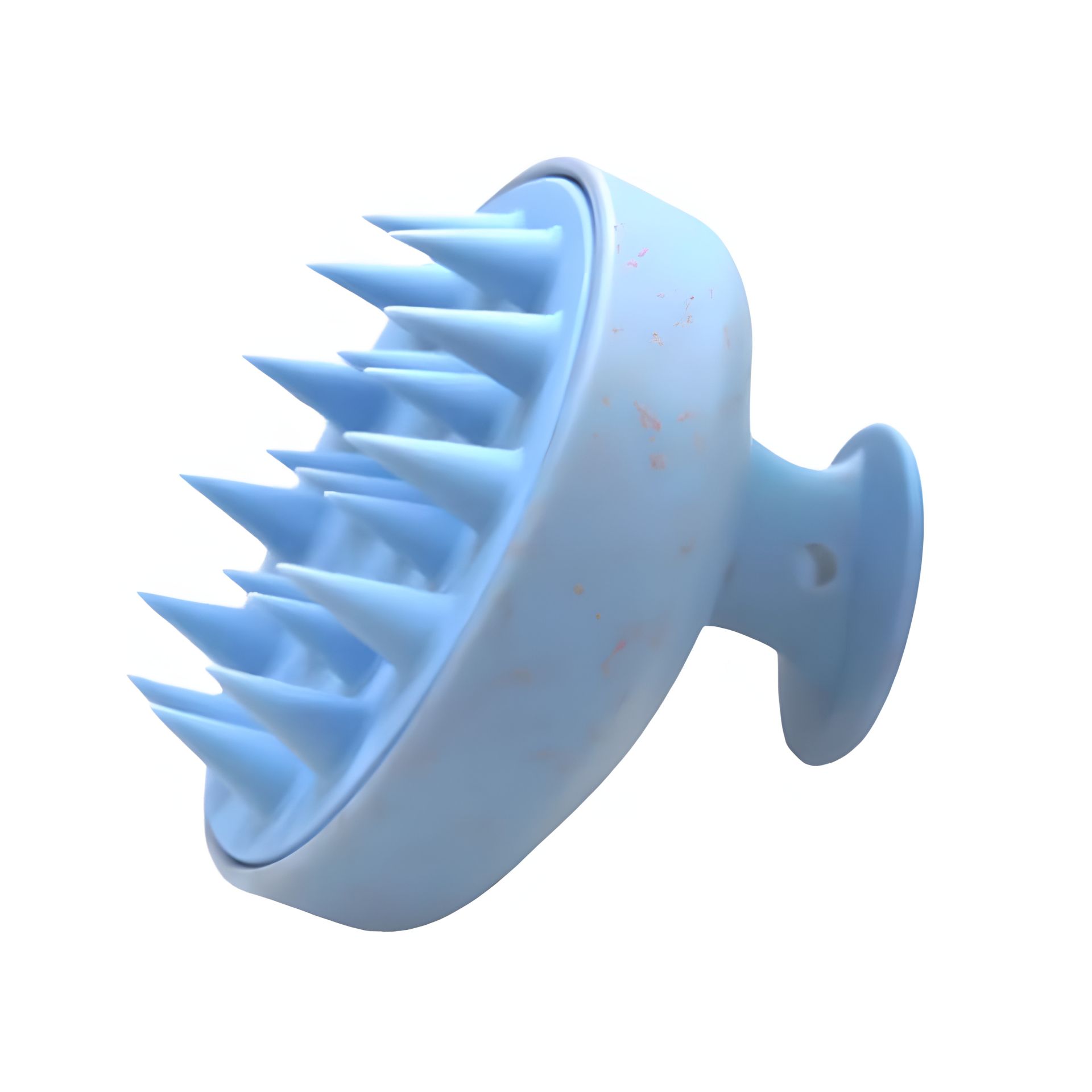 Щітка-масажер кругла для шкіри голови Medavita, блакитна силіконова Щітка-масажер кругла для шкіри голови Medavita, блакитна силіконова