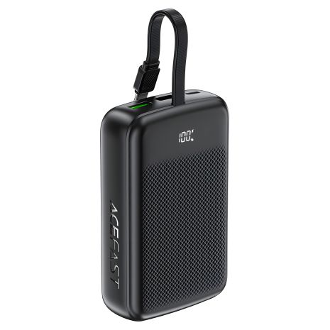 Повербанк ACEFAST M14, PD20W, with сable Type-C, 20000mAh, Black Повербанк ACEFAST M14, PD20W, with сable Type-C, 20000mAh, Black