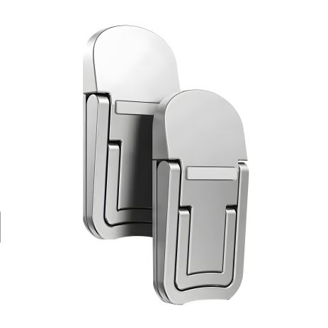 Подвійна ножка-підставка NB001S для ноутбука-клавіатури на скотчі, 2шт, silver