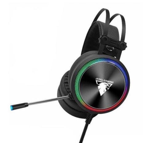 Наушники накладные Jedel GH-213 игровые с LED подсветкой Jack 3.5 black