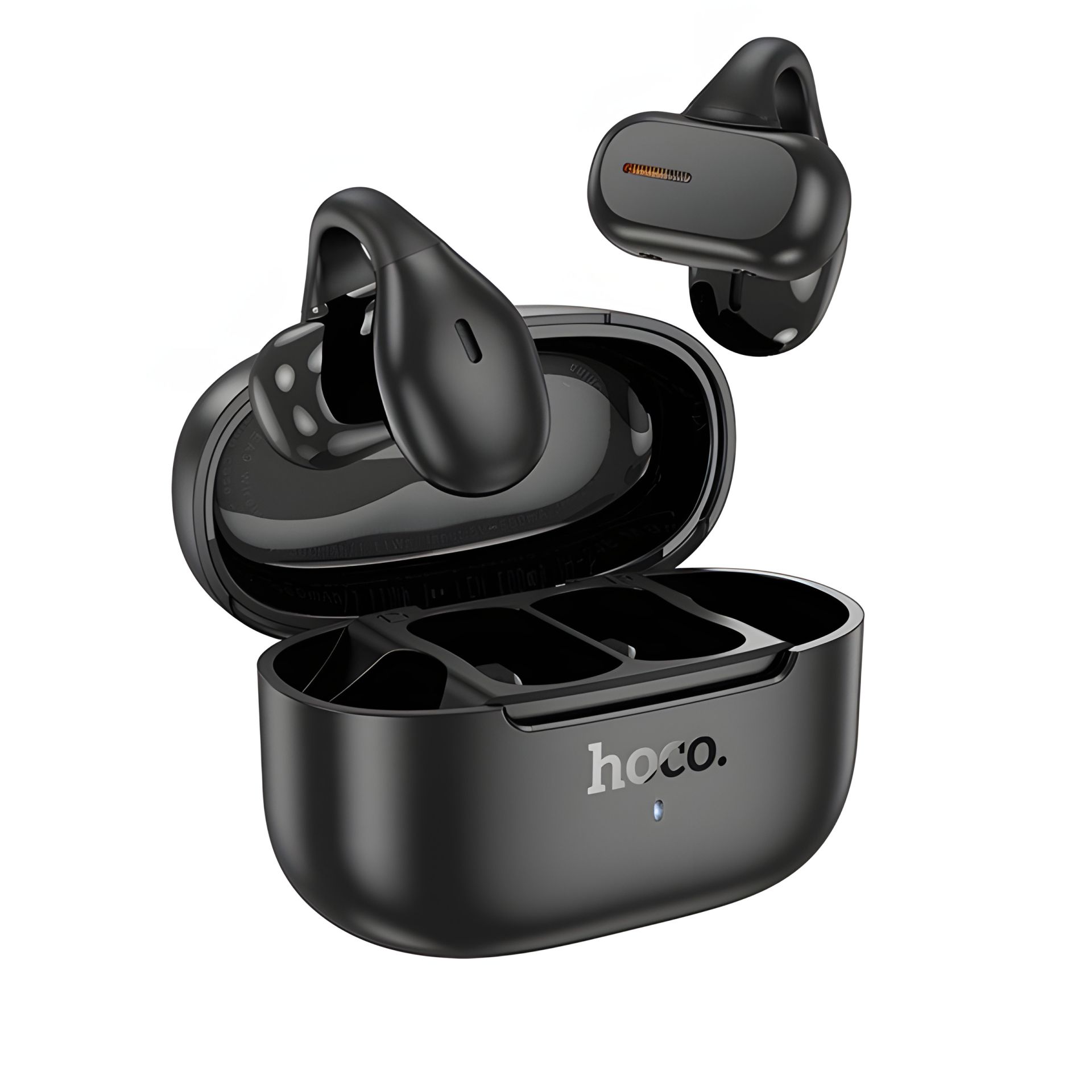 Навушники бездротові HOCO EA9 Clear sound clip-on true wireless BT headset, BT5.4, 62mAh, 300mAh, 10h, Black Навушники бездротові HOCO EA9 Clear sound clip-on true wireless BT headset, BT5.4, 62mAh, 300mAh, 10h, Black