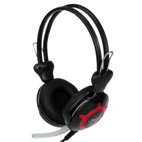 Наушники накладные Jedel JD-868 игровые Jack 3.5 black red