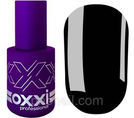 Гель-лак OXXI Professional BLACKBERRY ( плотный черный), 10 мл