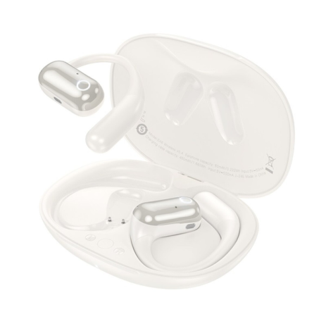 Наушники беспроводные HOCO EA6 Melody open true wireless BT headset Milky White