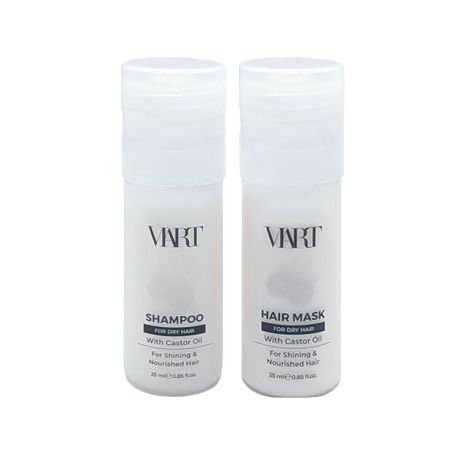Набір VIART DUO with Castor Oil шампунь і маска для зволоження і живлення сухого волосся, пробники 2x25 мл
