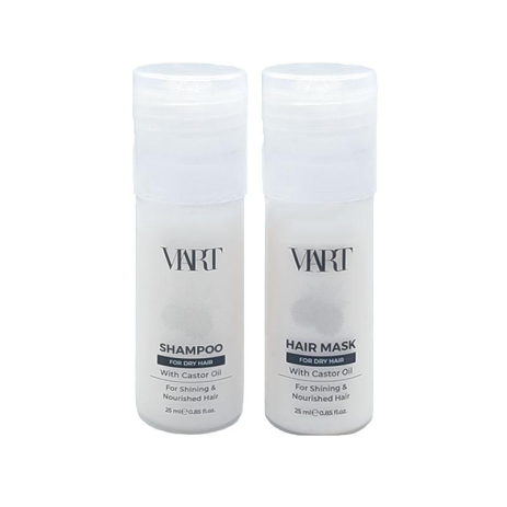 Набор VIART DUO with Castor Oil шампунь и маска для увлажнения и питания сухих волос, пробники 2x25 мл