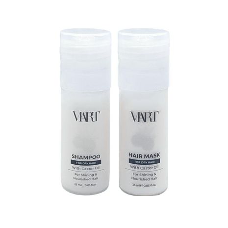Набір VIART DUO with Castor Oil шампунь і маска для зволоження і живлення сухого волосся, пробники 2x25 мл