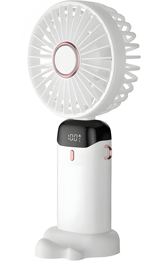 Ак. вентилятор N15, 1800mAh, ручний, з телеф. підставкою, Type-C, 2.5W, 3.5-7h, White - U8