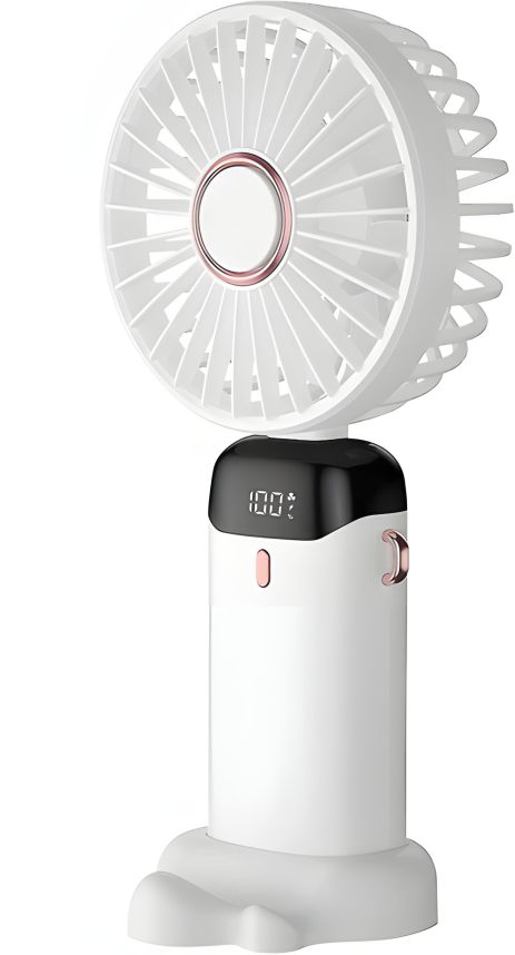 Ак. вентилятор N15, 1800mAh, ручний, з телеф. підставкою, Type-C, 2.5W, 3.5-7h, White - U8