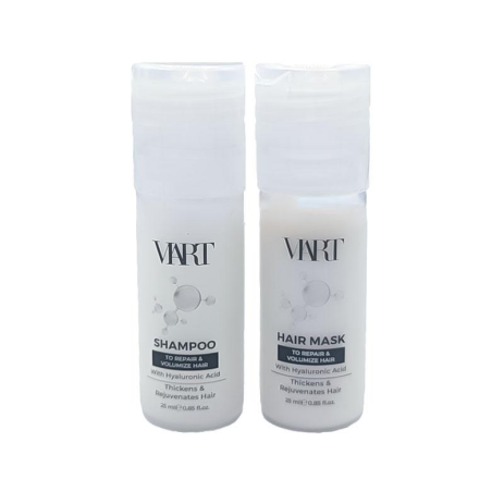 Набор VIART DUO with Hyaluronic Acid шампунь и маска для восстановления и объема тонких волос, пробники 2x25 мл