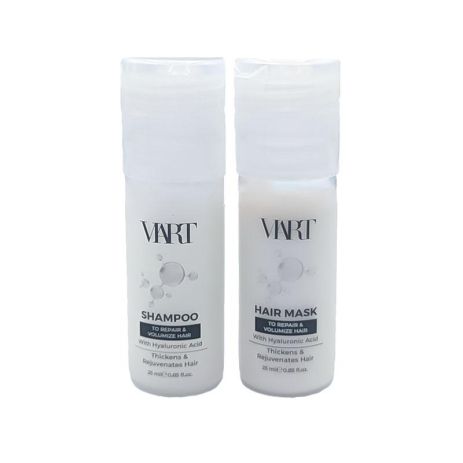 Набір VIART DUO with Hyaluronic Acid шампунь і маска для відновлення та об'єму тонкого волосся, пробники 2x25 мл