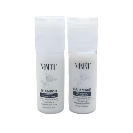 Набір VIART DUO with Hyaluronic Acid шампунь і маска для відновлення та об'єму тонкого волосся, 2x25 мл (пробники)