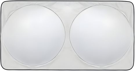 Заслінка (шторка) від сонця для авто, складна, гнучка, 150x70cm, пружинна, silver-black Заслінка (шторка) від сонця для авто, складна, гнучка, 150x70cm, пружинна, silver-black