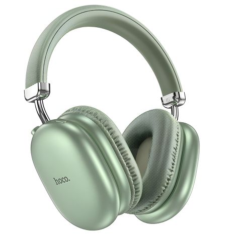 Бездротові накладні навушники HOCO W35 Max Joy, BT5.3, AUX, TF, 800mAh, 90h, headphones, Green Бездротові накладні навушники HOCO W35 Max Joy, BT5.3, AUX, TF, 800mAh, 90h, headphones, Green