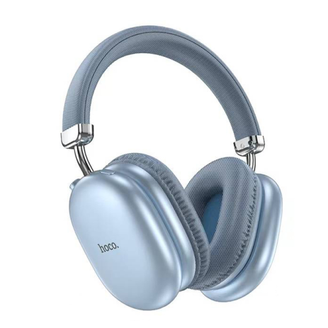 Бездротові накладні навушники HOCO W35 Max Joy, BT5.3, AUX, TF, 800mAh, 90h, headphones, Sky Blue