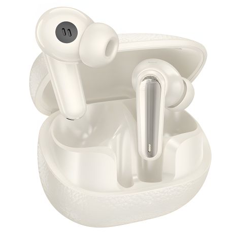 Бездротові навушники HOCO EQ23 Plus Duke Ⅱ, TWS, ANC, ENC, BT5.4, headset, 40mAh, 400mAh, 6-7h, Milky White Бездротові навушники HOCO EQ23 Plus Duke Ⅱ, TWS, ANC, ENC, BT5.4, headset, 40mAh, 400mAh, 6-7h, Milky White