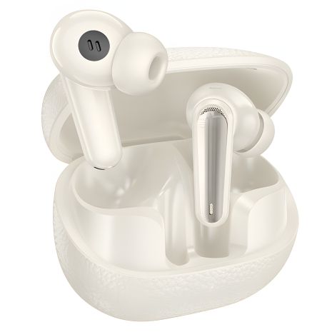 Бездротові навушники HOCO EQ23 Plus Duke Ⅱ, TWS, ANC, ENC, BT5.4, headset, 40mAh, 400mAh, 6-7h, Milky White Бездротові навушники HOCO EQ23 Plus Duke Ⅱ, TWS, ANC, ENC, BT5.4, headset, 40mAh, 400mAh, 6-7h, Milky White