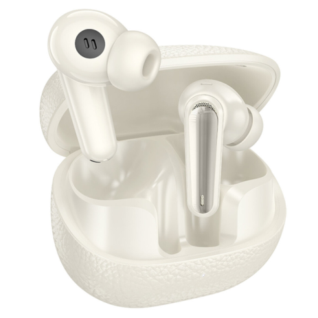 Бездротові навушники HOCO EQ23 Plus Duke Ⅱ, TWS, ANC, ENC, BT5.4, headset, 40mAh, 400mAh, 6-7h, Milky White