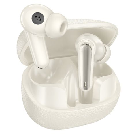 Бездротові навушники HOCO EQ23 Plus Duke Ⅱ, TWS, ANC, ENC, BT5.4, headset, 40mAh, 400mAh, 6-7h, Milky White