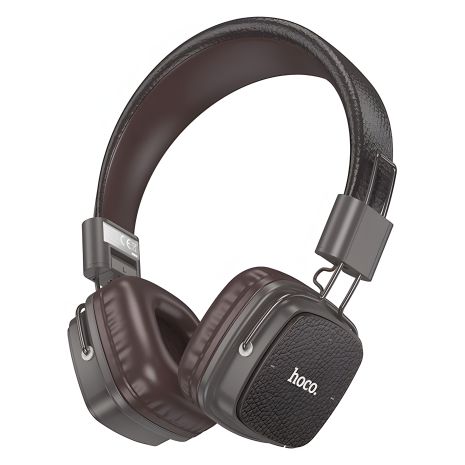 Навушники HOCO W56 Earl BT headphones, BT5.4, AUX, TF, Type-C, 250mAh, 28h, brown Навушники HOCO W56 Earl BT headphones, BT5.4, AUX, TF, Type-C, 250mAh, 28h, brown