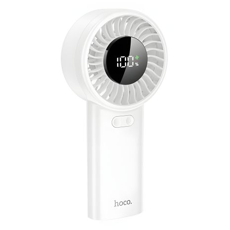 HOCO HX62 Endless портативний вентилятор, handheld fan, 45dB, 3W, 6000mAh, 5-17h, White