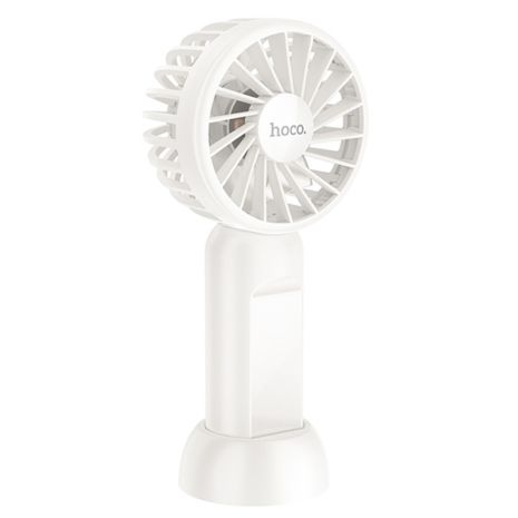 Вентилятор портативний HOCO HX60 Nimble portable handheld fan, 36dB, 1200mAh, 2.8-6.5h, White