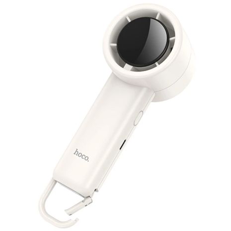 Вентилятор портативний HOCO HX63 Fashion high-speed handheld fan, 50dB, 4W, 2000mAh, 2-6h, White