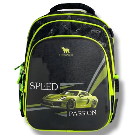 Рюкзак школьный для мальчика "Спорткар", каркасный, 22 л