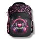 Шкільний рюкзак для дівчинки з принтом "Навушники", каркасний, місткий, 22л