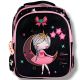 Яркий школьный рюкзак для девочек с балериной принтом, черный, вместительный и легкий