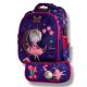 Фиолетовый школьный рюкзак с принтом балерины: вместительный и легкий, для девочек