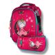 Школьный рюкзак для девочек с принтом балерины, розовый, вместительный и легкий