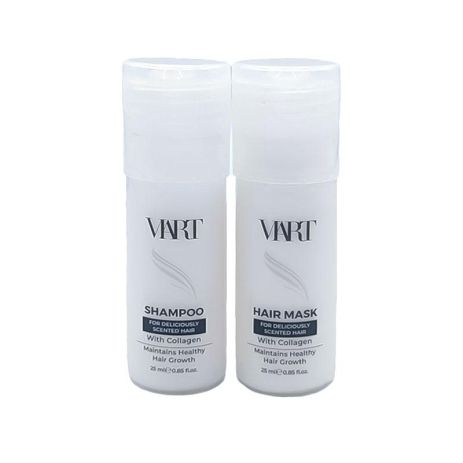 Набір VIART DUO with Collagen шампунь і маска для легкого розчісування пошкодженого волосся, пробники 2x25 мл