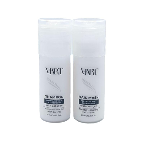 Набір VIART DUO with Collagen шампунь і маска для легкого розчісування пошкодженого волосся, пробники 2x25 мл