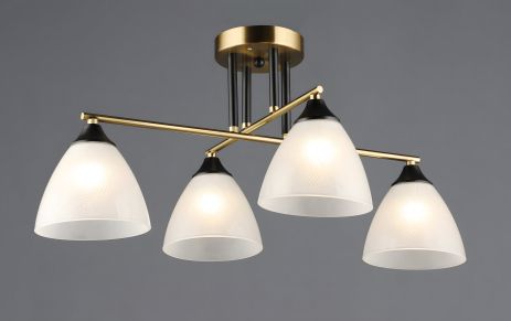 Четырехплафонная люстра A4410/4 (Медь+Черный)