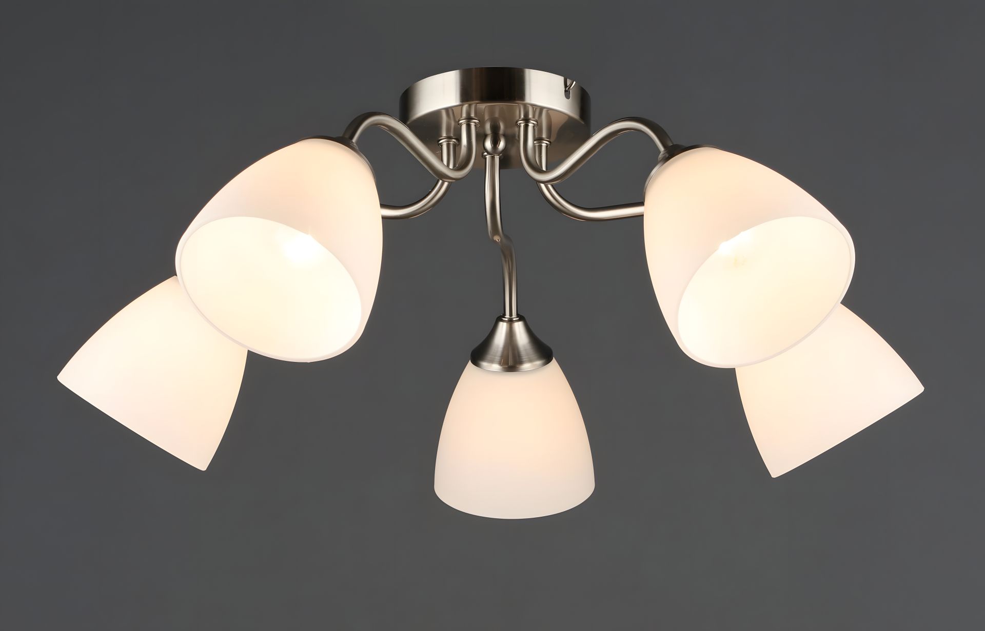 Стельовий світильник N6631/5 на 5 плафонів Стельовий світильник N6631/5 на 5 плафонів