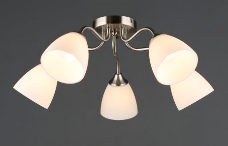 Стельовий світильник N6631/5 на 5 плафонів Стельовий світильник N6631/5 на 5 плафонів