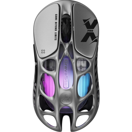 Ігрова Миша Gravastar Mercury X Pro BT/WL/USB Interstellar Silver (GSXPRO_GRY) Ігрова Миша Gravastar Mercury X Pro BT/WL/USB Interstellar Silver (GSXPRO_GRY)