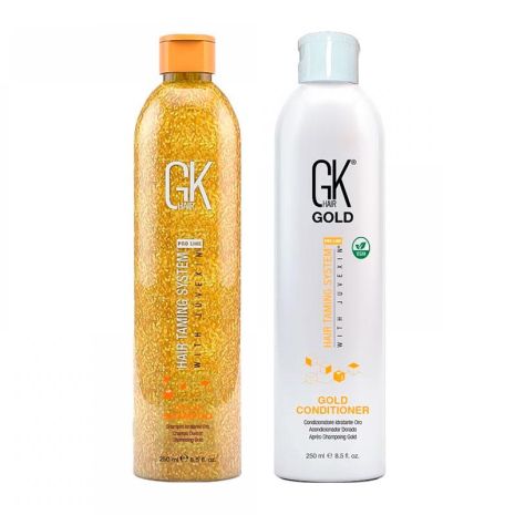 Набор GKhair (Global Keratin) Gold шампунь и кондиционер для увлажнения волос 2х250 мл Набор GKhair (Global Keratin) Gold шампунь и кондиционер для увлажнения волос 2х250 мл